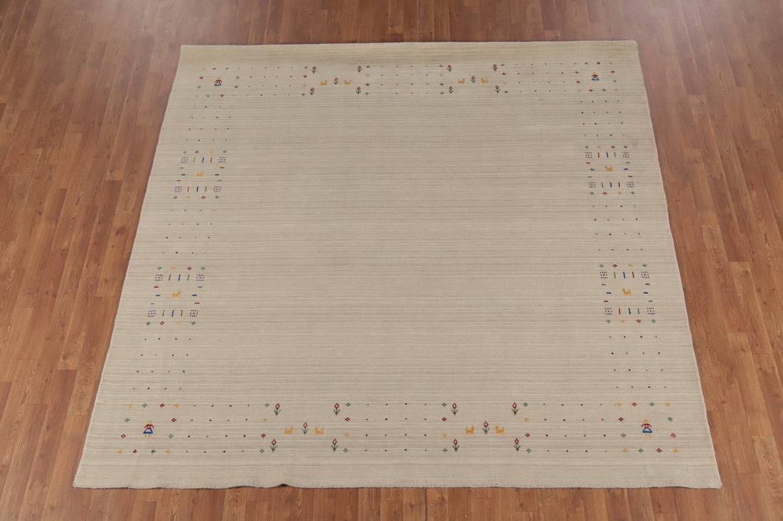 Handmade Wool Gabbeh Oriental Area Rug 8x8