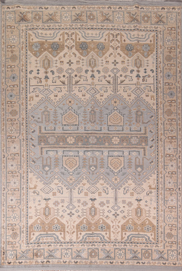 Tribal Geometric Khotan Oriental Area Rug 9x12