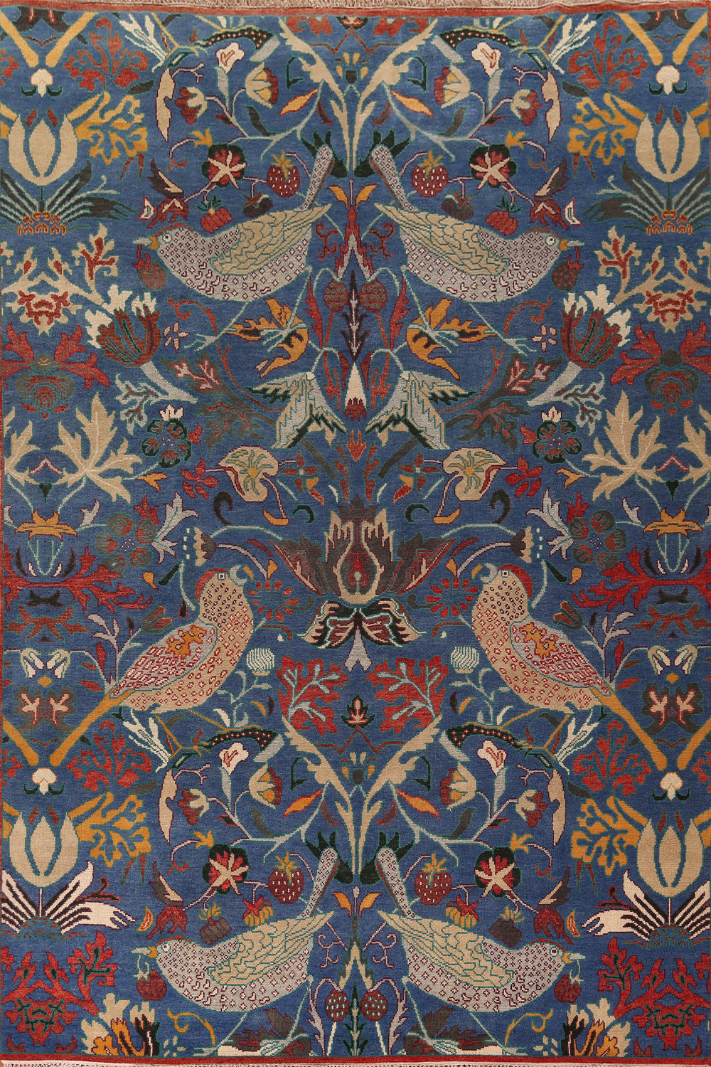 Animals Design Blue Ziegler Oriental Area Rug 10x14