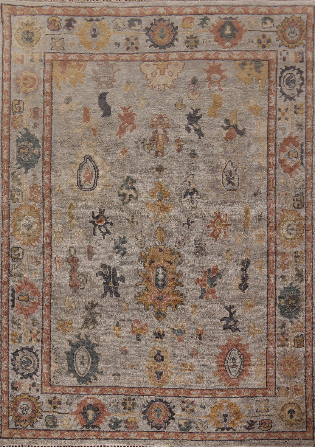 Handmade Wool Oushak Indian Area Rug 8x10