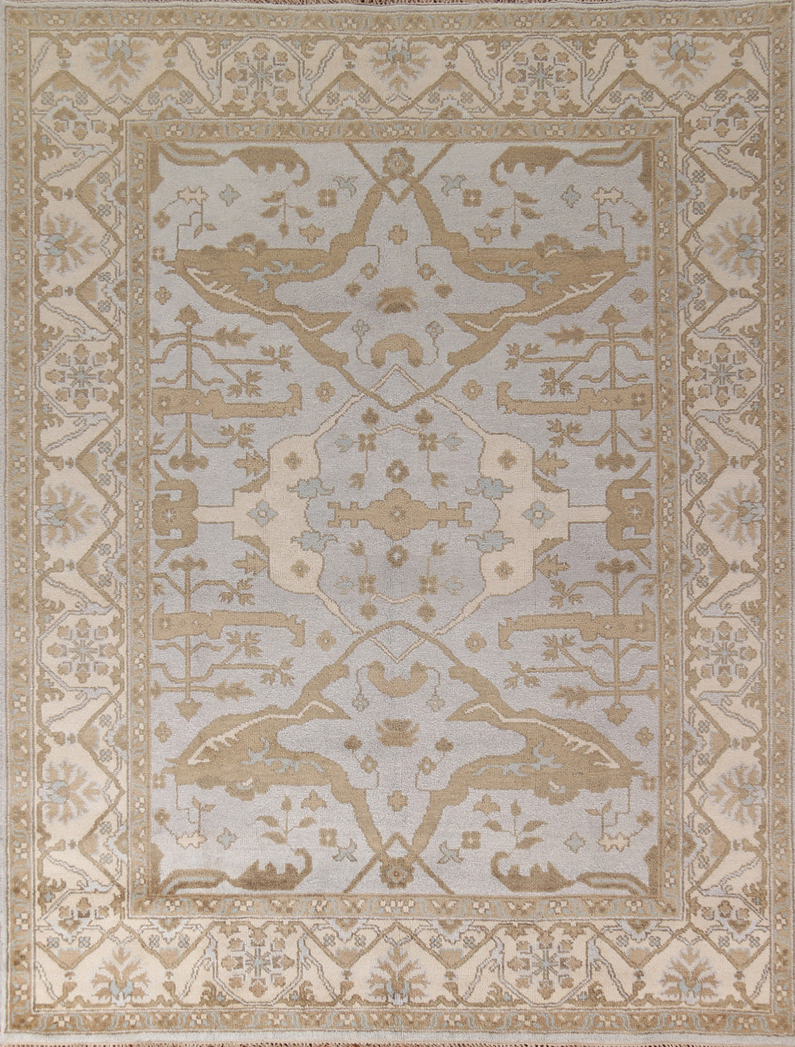 Handmade Wool Oushak Indian Area Rug 8x10