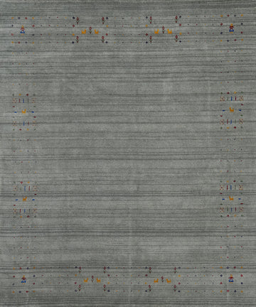 Silk Square Gabbeh Oriental Area Rug 8x8