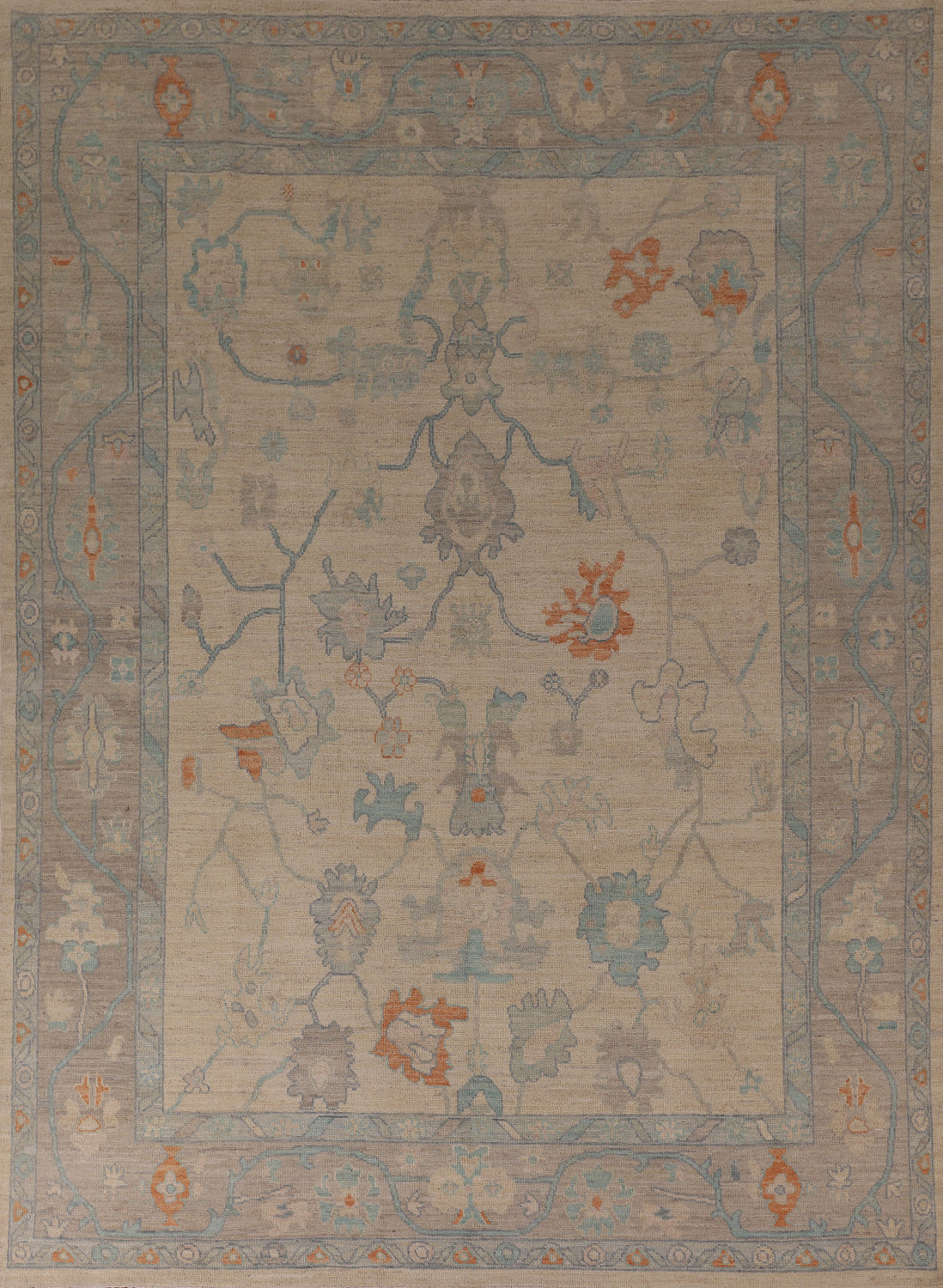 Vegetable Dye Oushak Living Room Area Rug 8x10