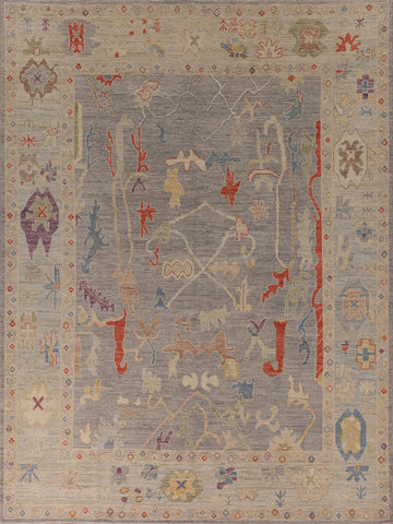 Vegetable Dye Oushak Living Room Area Rug 8x10