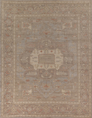Vegetable Dye Handmade Oushak Living Room Area Rug 8x10