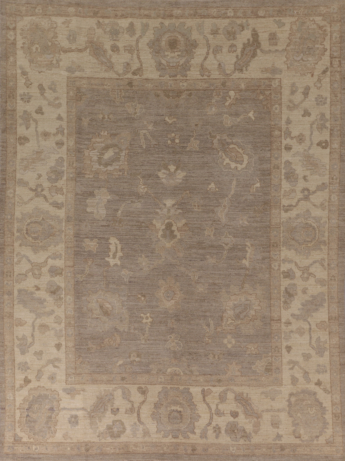 All-Over Vegetable Dye Oushak Living Room Area Rug 8x10