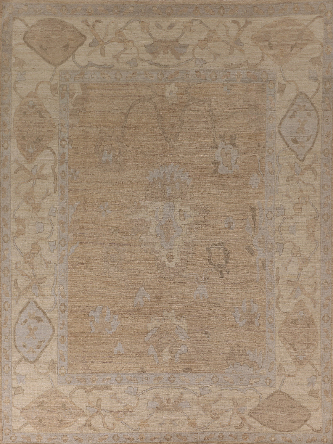 Vegetable Dye Oushak Turkish Area Rug 8x10