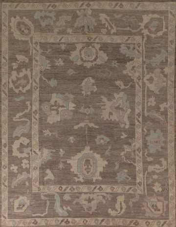 Vegetable Dye Oushak Turkish Area Rug 8x10