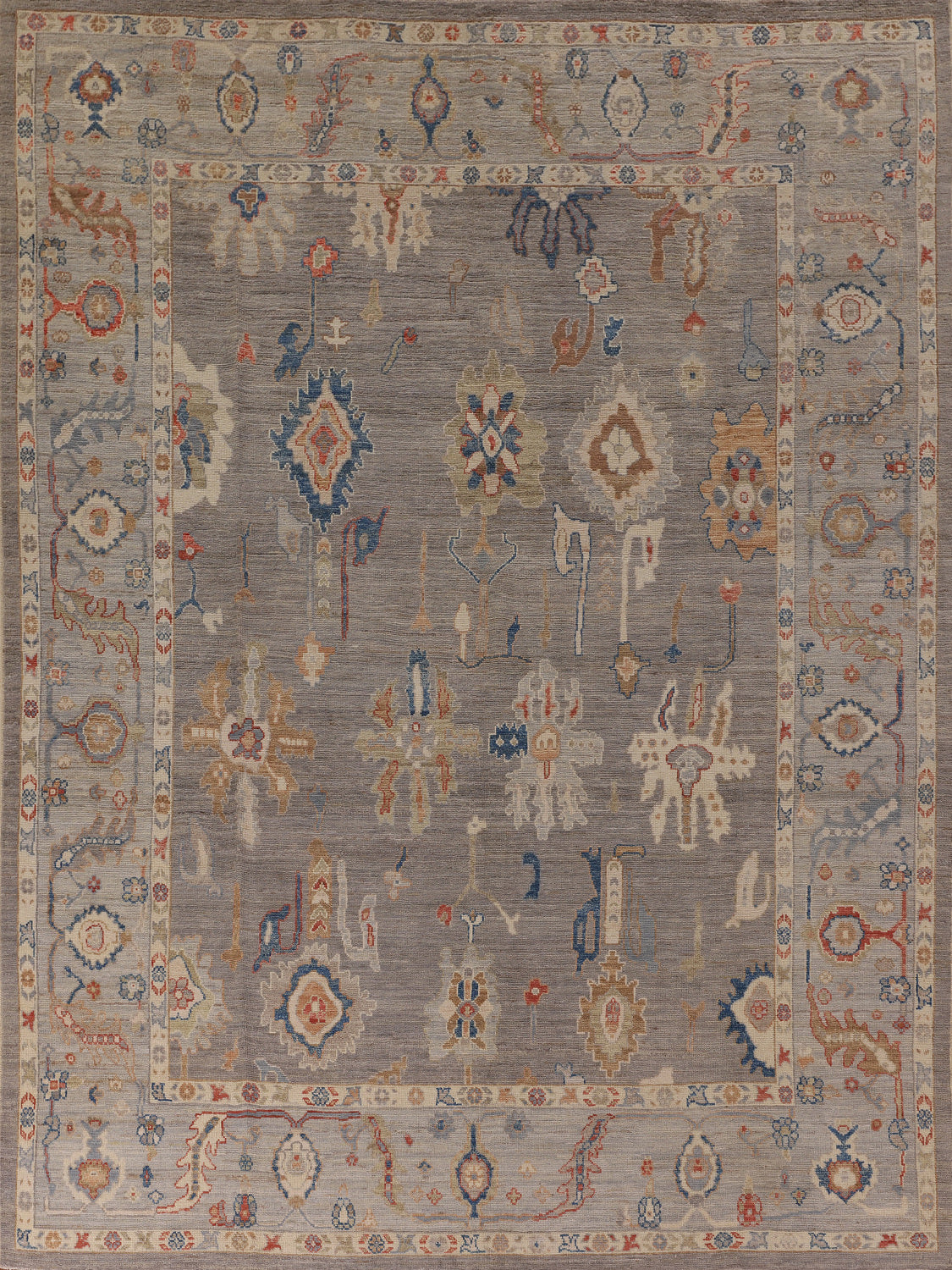 Vegetable Dye Oushak Turkish Area Rug 8x10