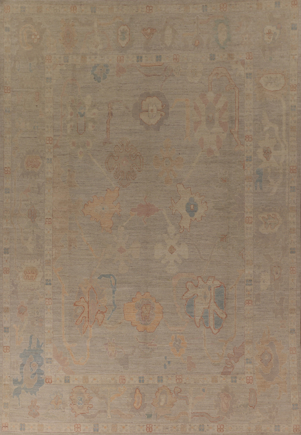 Vegetable Dye Oushak Oriental Area Rug 9x12