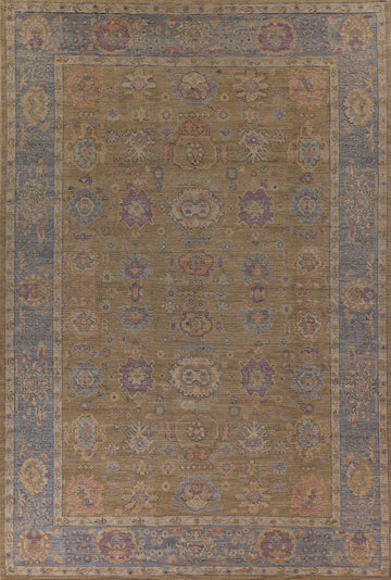 Vegetable Dye Oushak Oriental Large Rug 10x14