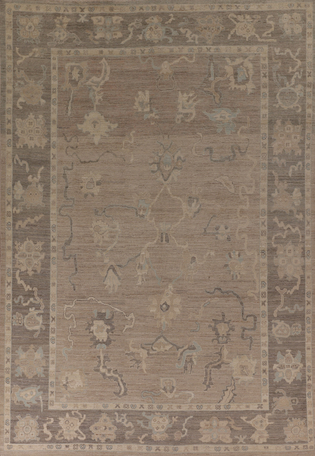Vegetable Dye Oushak Oriental Area Rug 9x12
