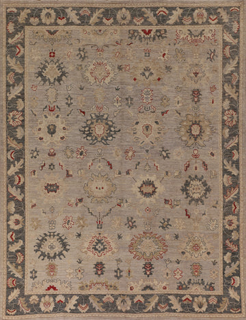 Vegetable Dye Oushak Turkish Area Rug 8x10
