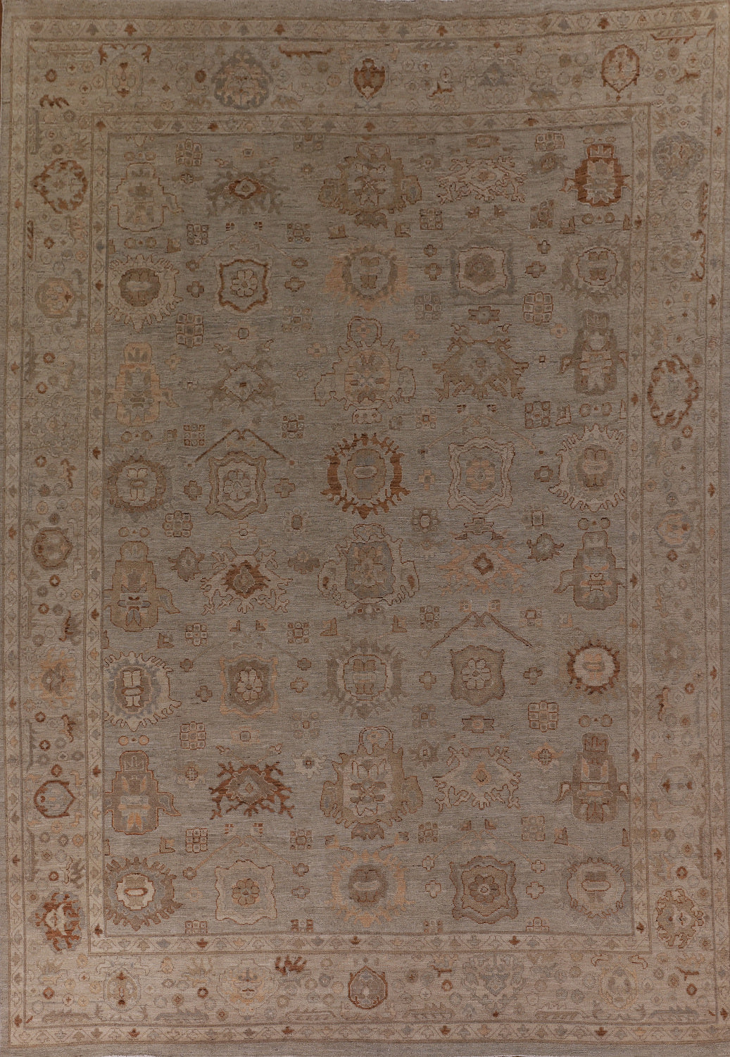Vegetable Dye Oushak Oriental Large Rug 10x14