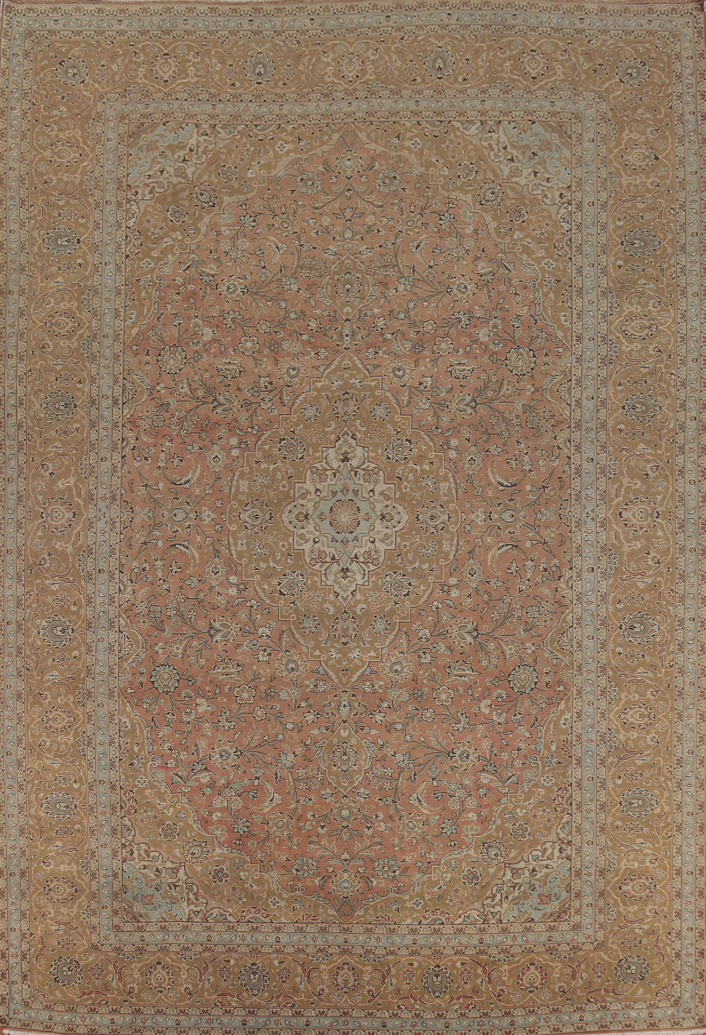 Traditional Floral Kashan Persian Area Rug 10x13