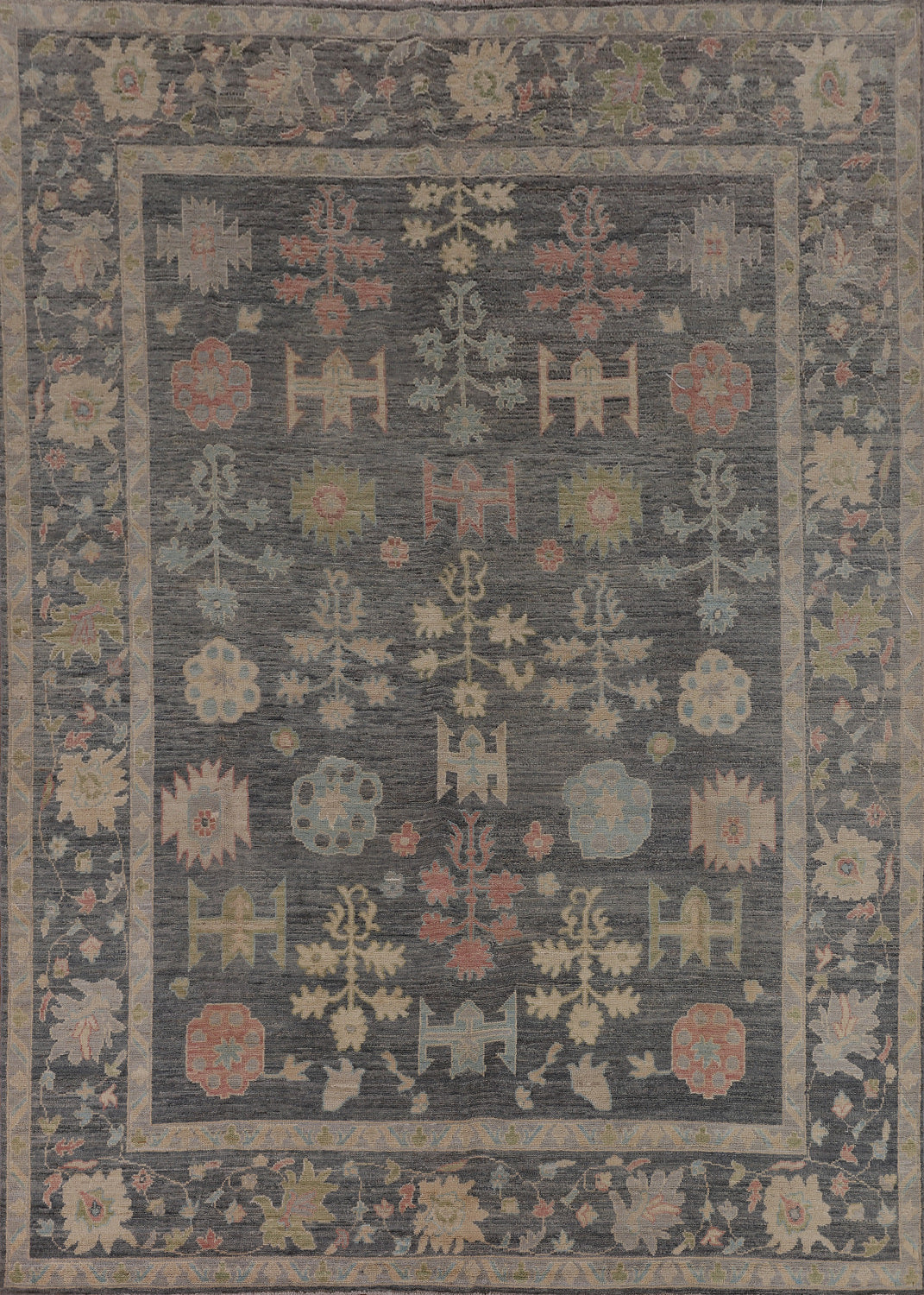 Vegetable Dye Oushak Oriental Area Rug 8x10