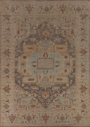 Vegetable Dye Oushak Oriental Area Rug 8x11