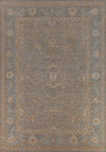 Vegetable Dye Oushak Turkish Area Rug 9x12