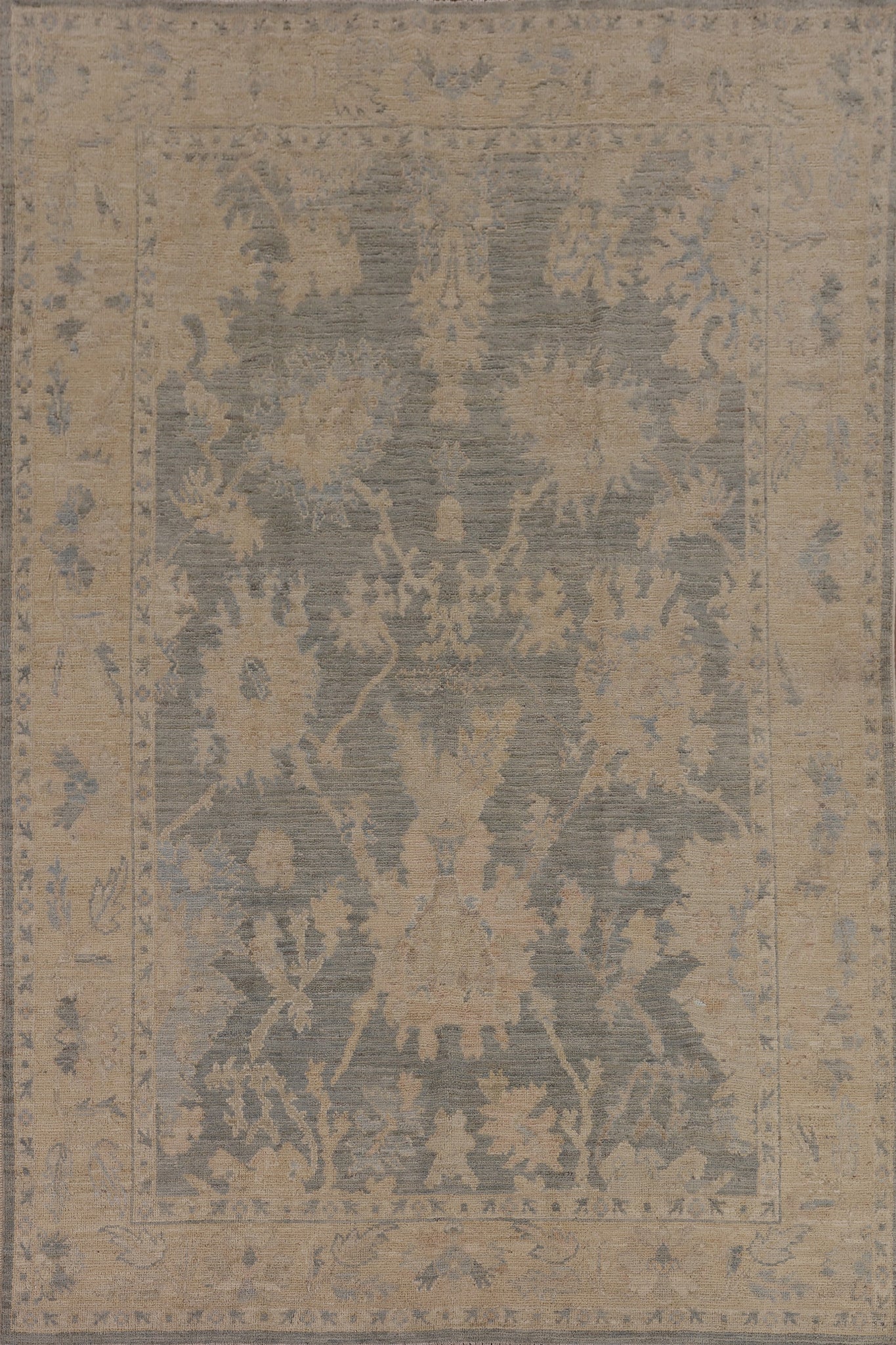 Vegetable Dye Oushak Oriental Area Rug 6x9
