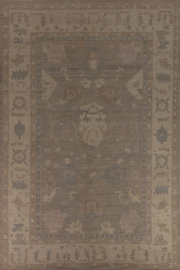 Vegetable Dye Oushak Oriental Large Rug 10x14