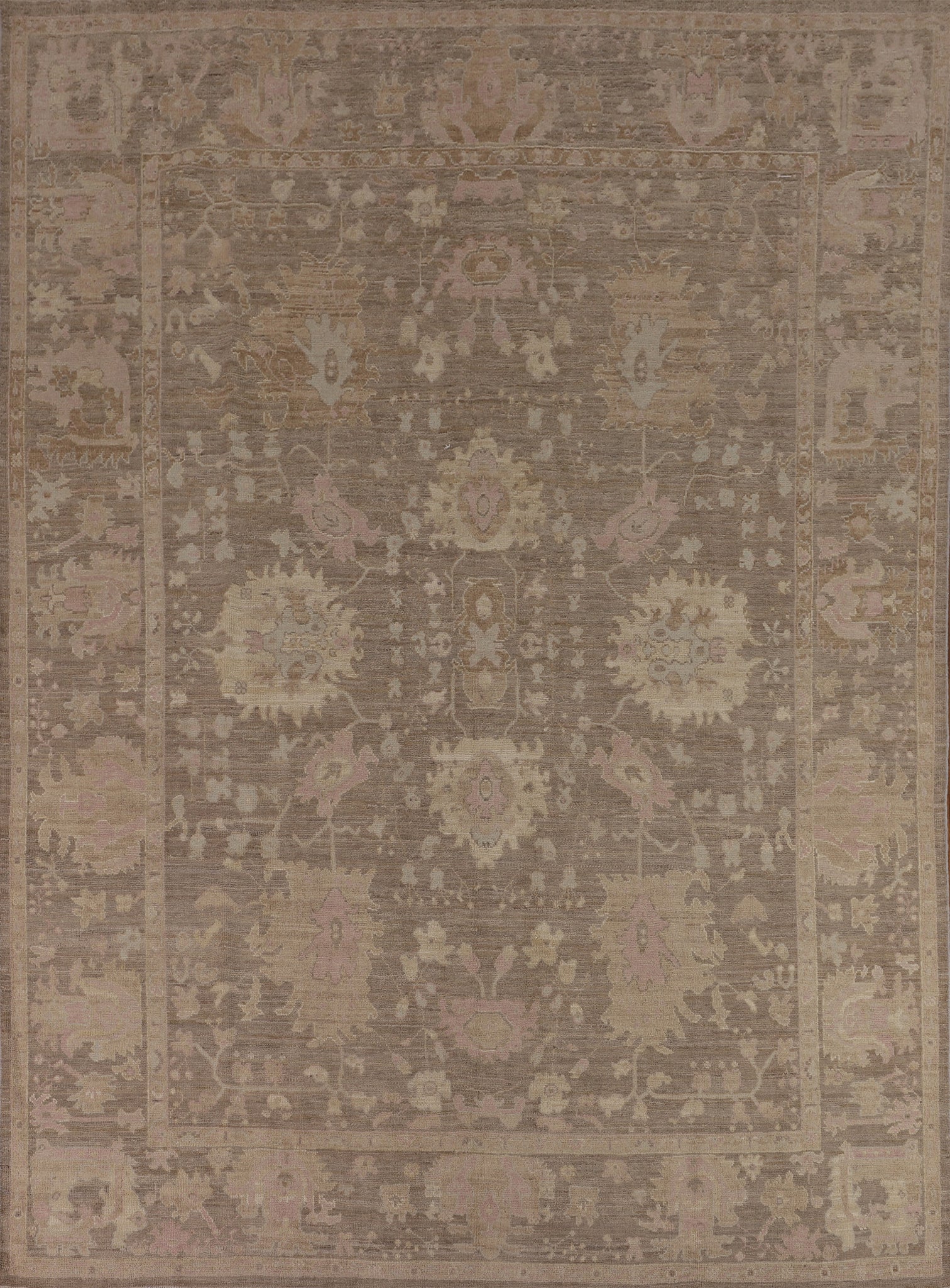 Vegetable Dye Oushak Turkish Area Rug 8x10