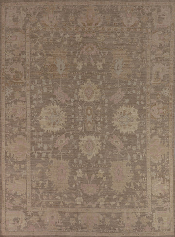 Vegetable Dye Oushak Turkish Area Rug 8x10