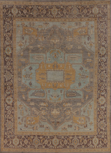 Vegetable Dye Oushak Turkish Area Rug 8x10