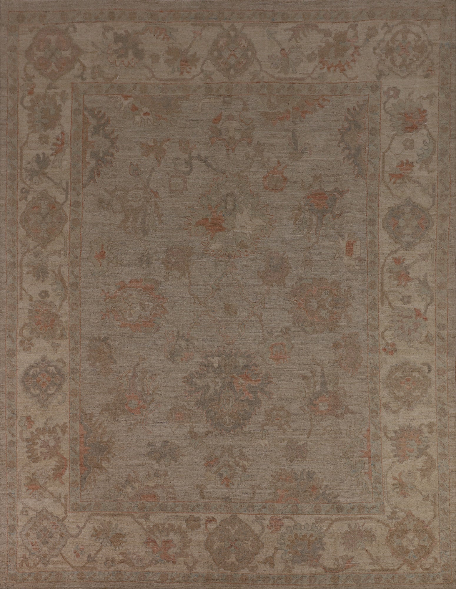 Vegetable Dye Oushak Turkish Area Rug 8x10