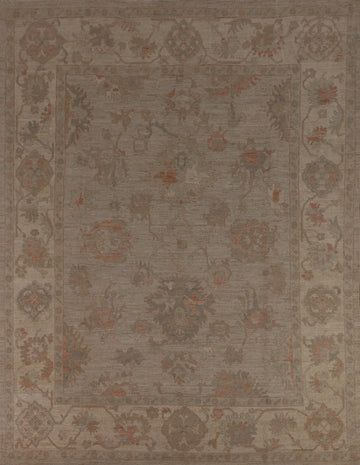 Vegetable Dye Oushak Turkish Area Rug 8x10