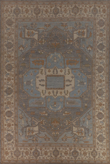 Vegetable Dye Heriz Serapi Oriental Large Rug 10x14