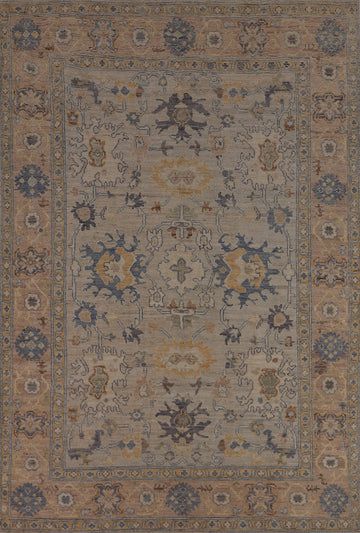 Vegetable Dye Oushak Oriental Area Rug 6x9