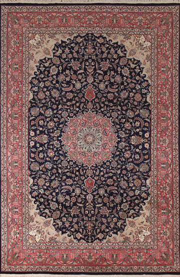 Vegetable Dye Floral Kashan Chinese Area Rug 6x9