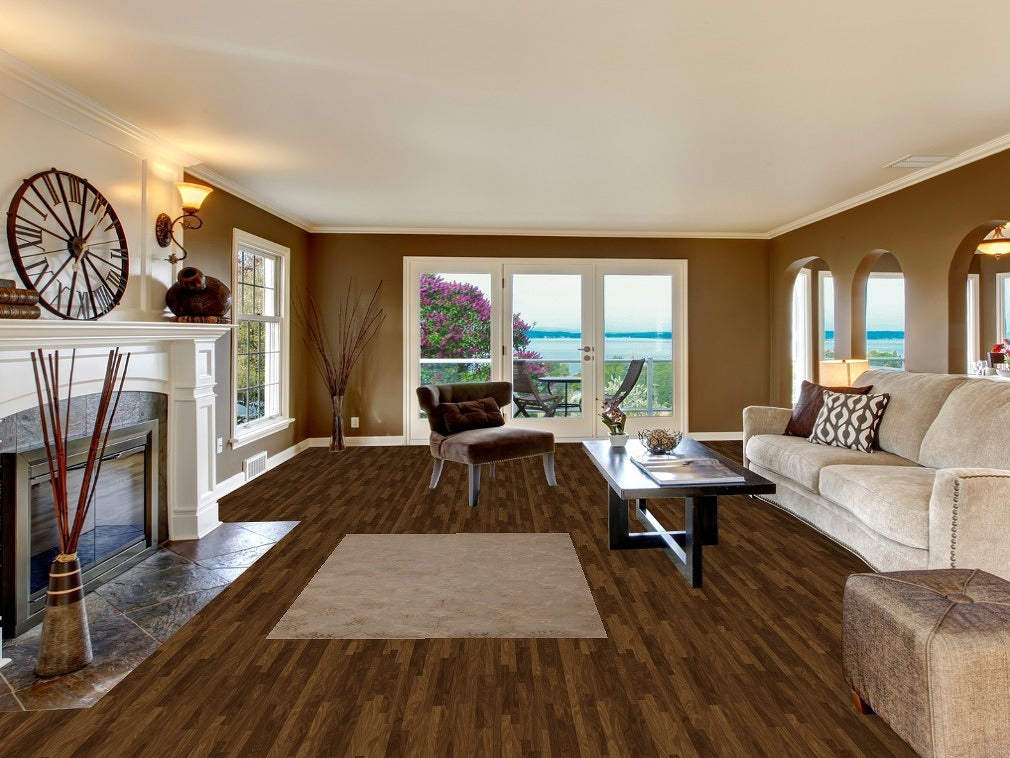 All-Over Beige Nepalese Contemporary Rug 4x6