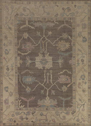 Vegetable Dye Oushak Turkish Area Rug 10x12