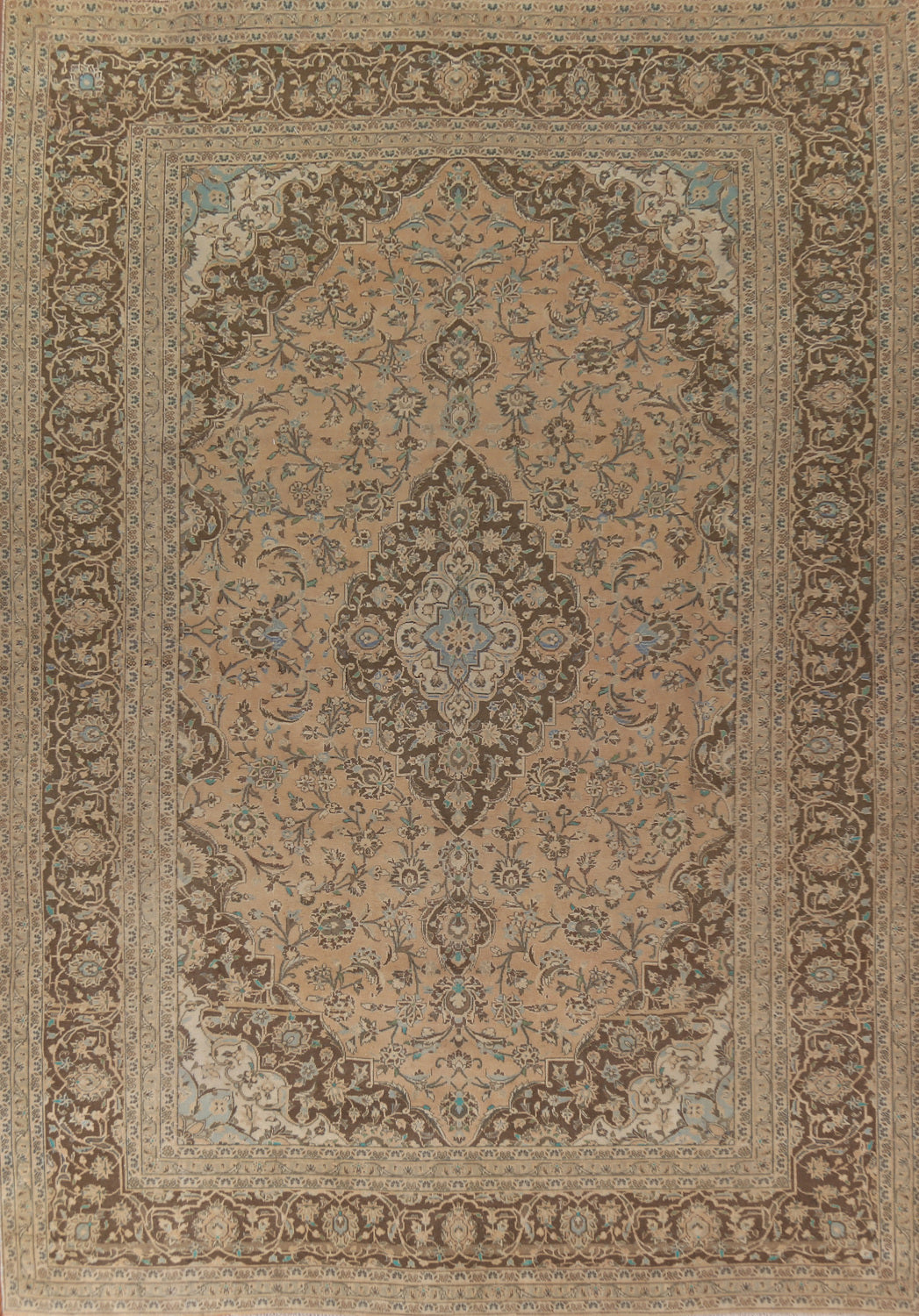 Traditional Mashad Persian Large Rug 10x14