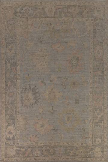 Vegetable Dye Oushak Turkish Large Rug 10x14