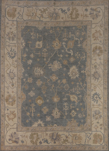 Vegetable Dye Oushak Turkish Area Rug 8x10