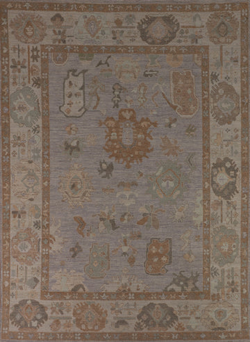 Vegetable Dye Oushak Turkish Area Rug 8x10