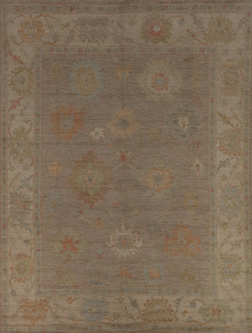 Vegetable Dye Oushak Turkish Area Rug 8x10