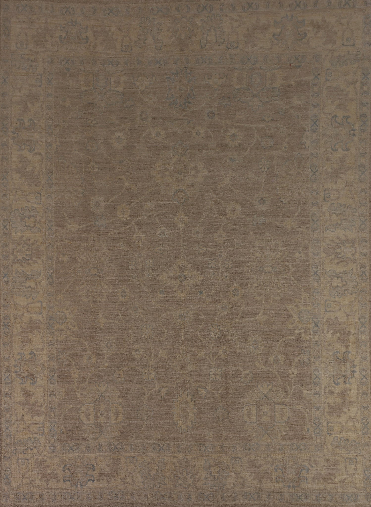 Vegetable Dye Oushak Turkish Area Rug 8x10