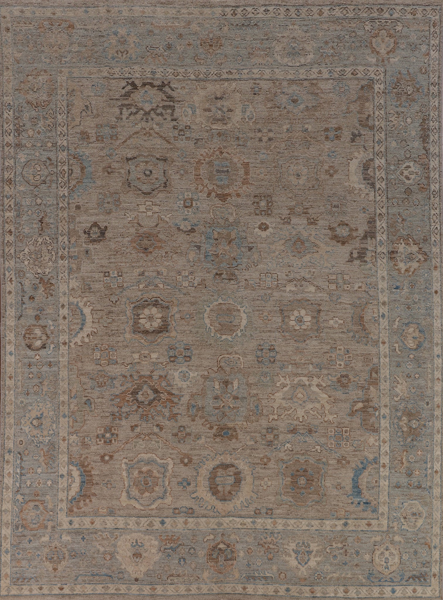 Vegetable Dye Oushak Turkish Area Rug 8x10