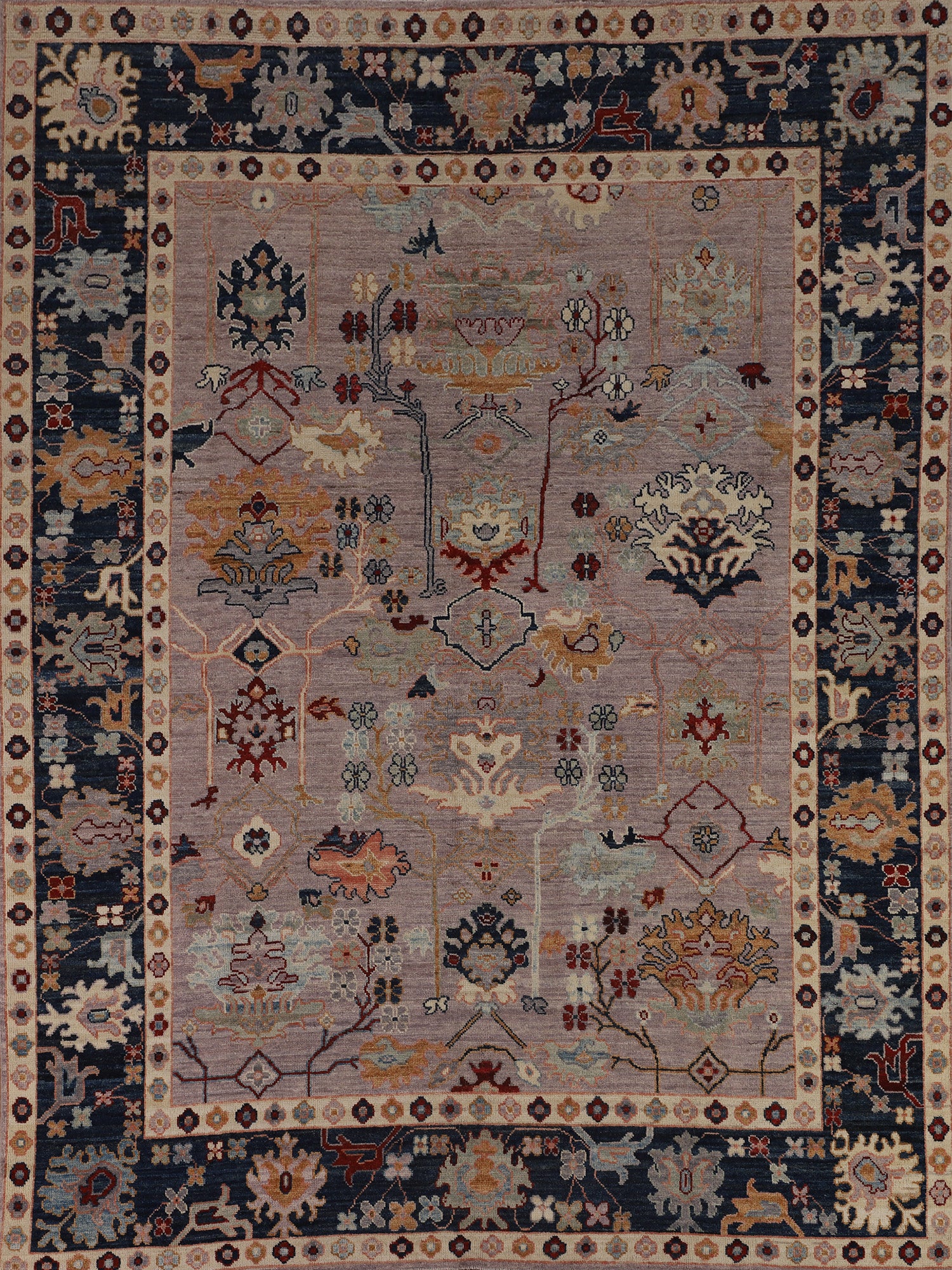 Vegetable Dye Oushak Turkish Area Rug 8x10