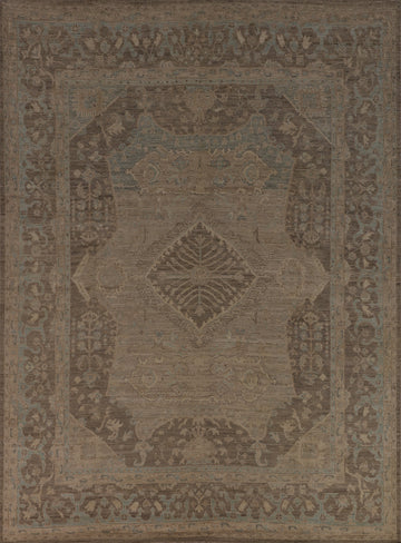 Vegetable Dye Oushak Turkish Area Rug 8x10