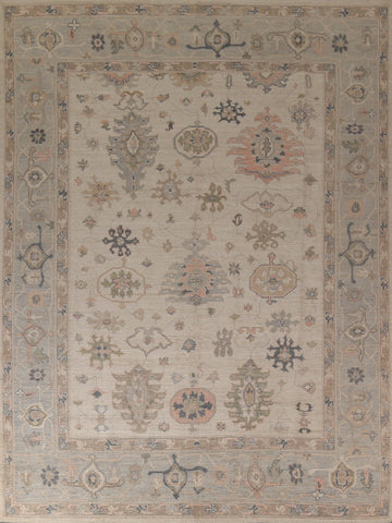 Vegetable Dye Oushak Turkish Area Rug 8x10