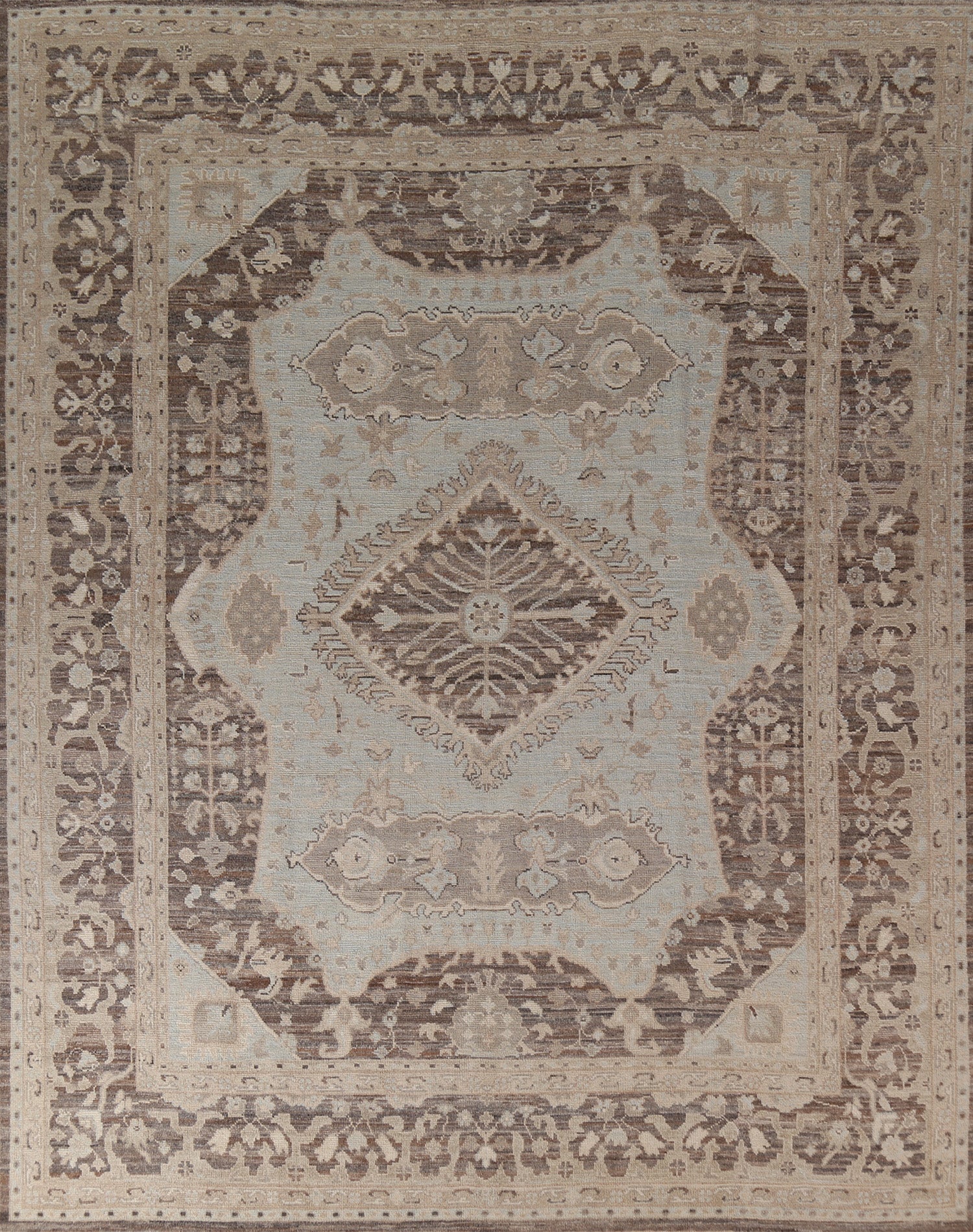 Vegetable Dye Oushak Turkish Area Rug 8x10