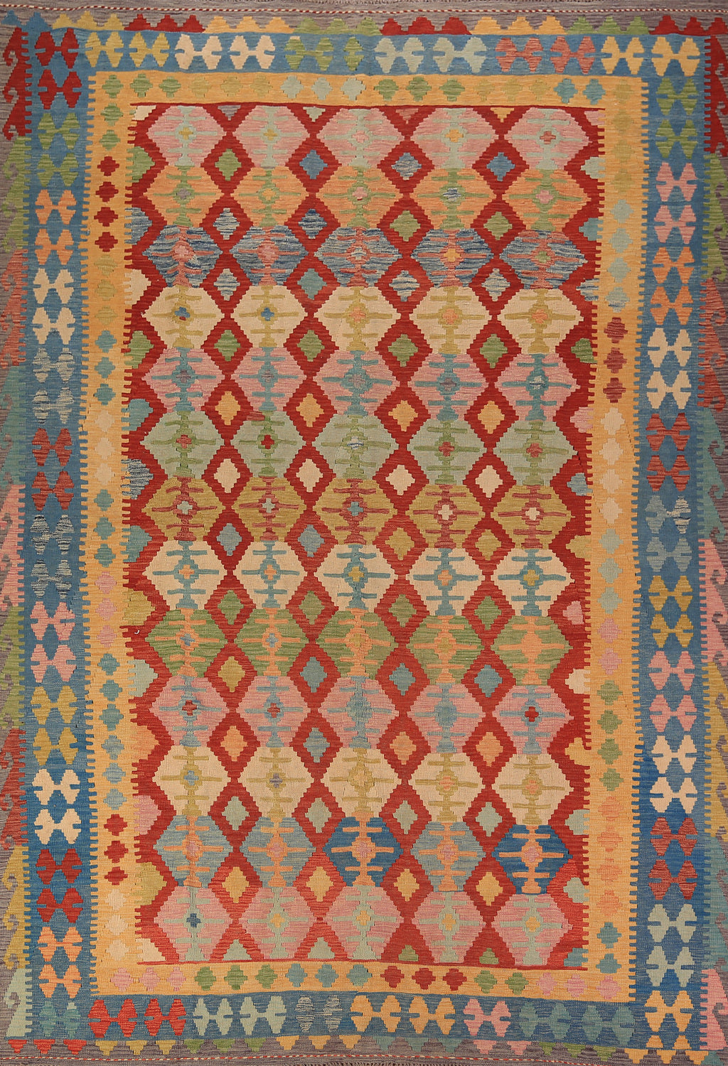 Geometric Kilim Oriental Area Rug 8x12