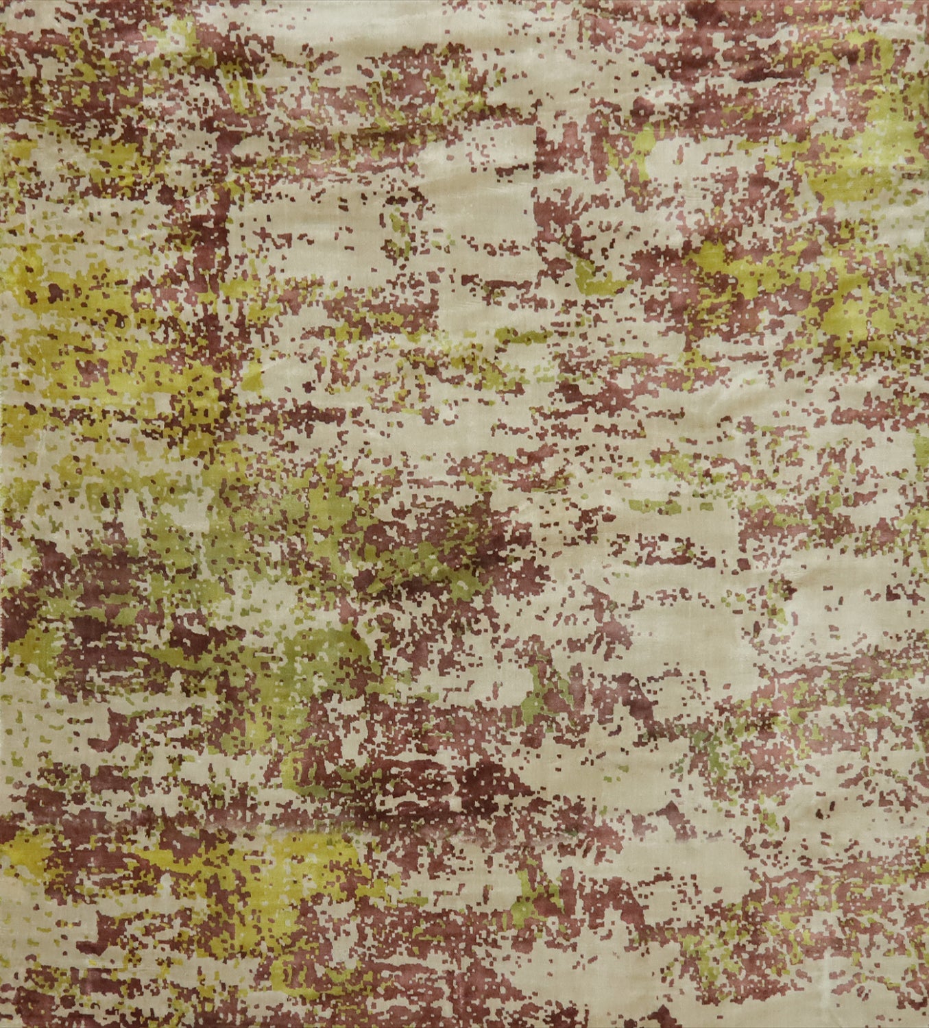 Contemporary Abstract Indian Square Rug 8x8