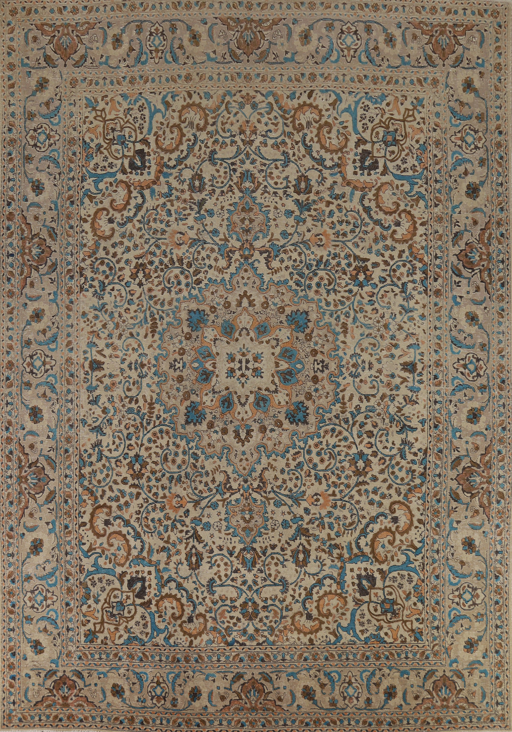 Vintage Wool Tabriz Persian Area Rug 10x13