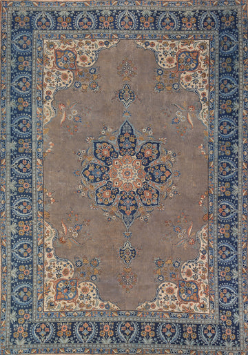 Vintage Wool Tabriz Persian Area Rug 8x11