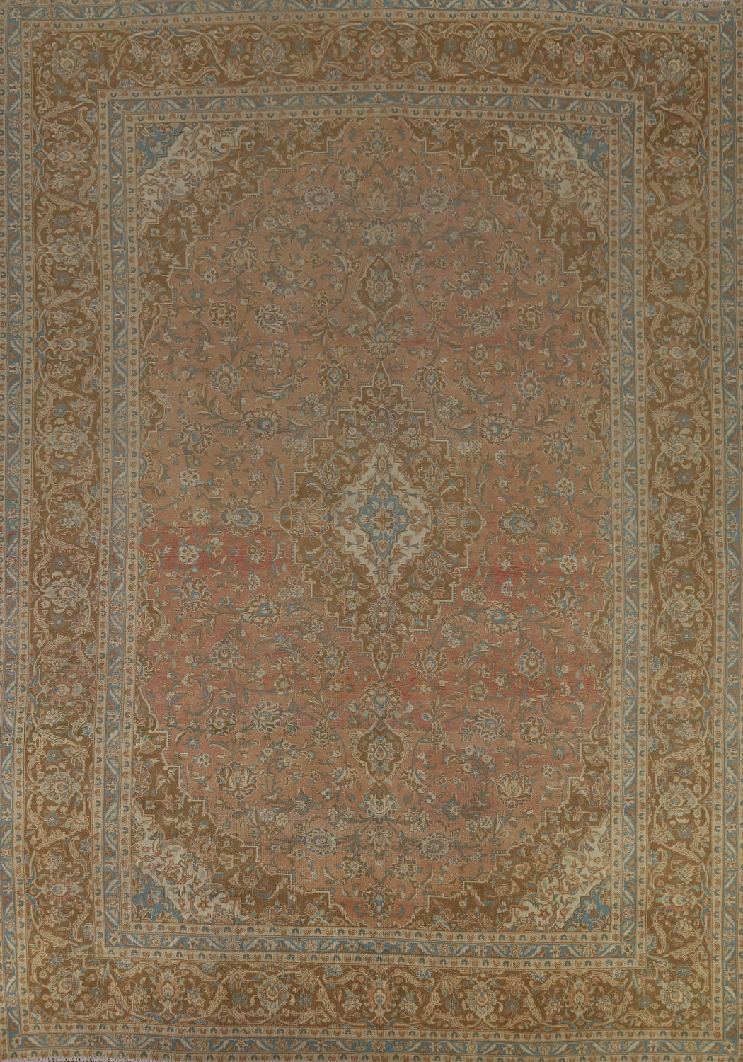 Traditional Mashad Persian Area Rug 10x13